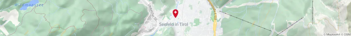 Map representation of the location for Apotheke Seefeld in 6100 Seefeld in Tirol